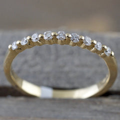 18K Plated Zircon Stackable Ring Wedding Anniversary Gift