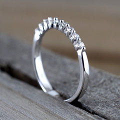 18K Plated Zircon Stackable Ring Wedding Anniversary Gift
