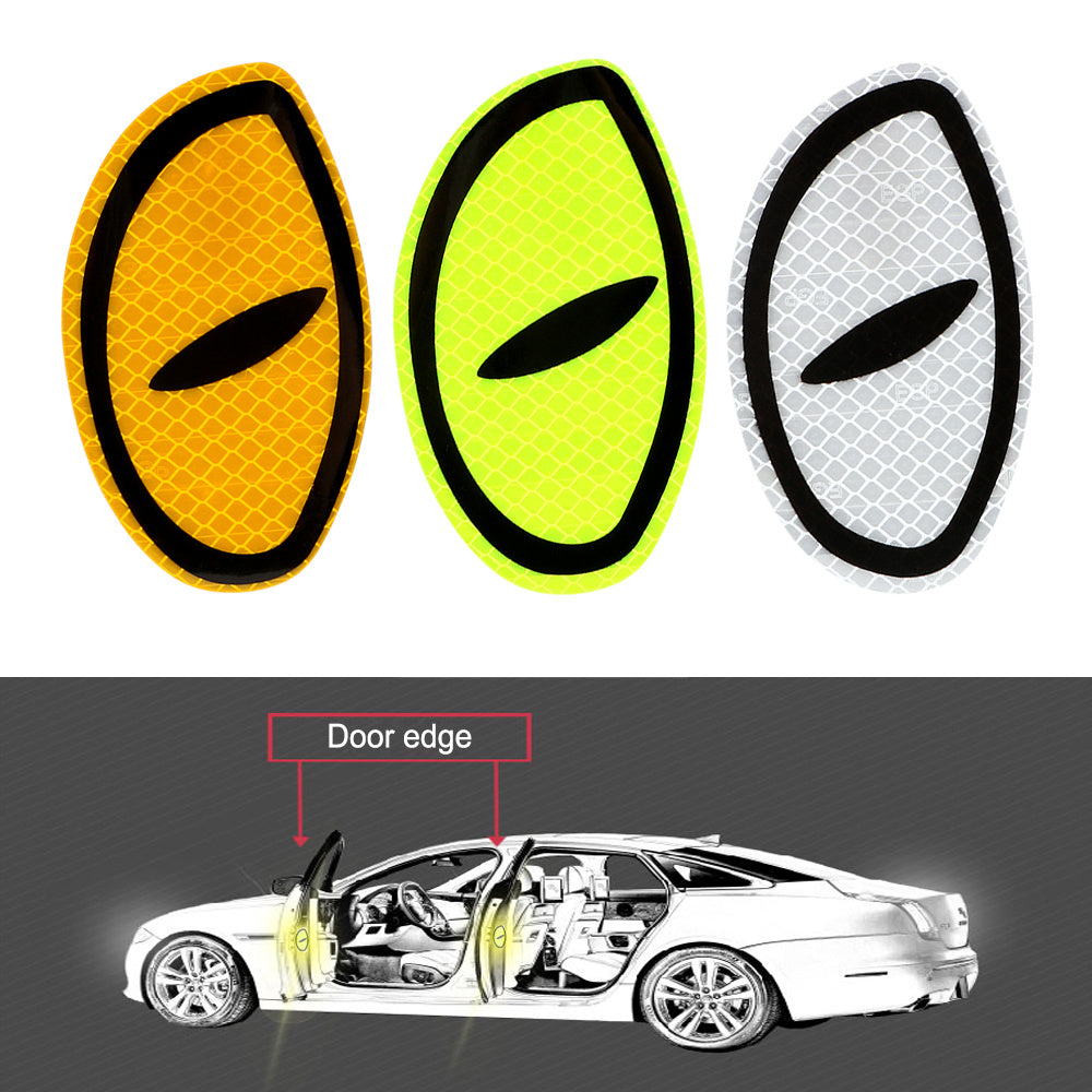 2Pcs Reflective Car Stickers for Enhanced Visibility & Safety
