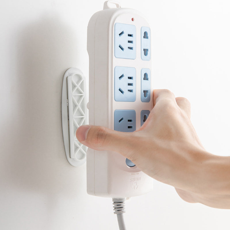 Self Adhesive Wall Mounted Power Outlet Holder No Punching Required