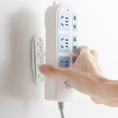 Self Adhesive Wall Mounted Power Outlet Holder No Punching Required