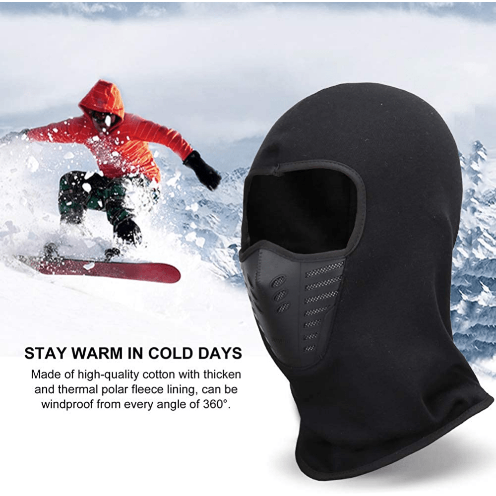 Men Winter Balaclava Face Mask Cold Weather Windproof Fleece Ski Mask