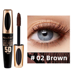Silk Fiber Mascara Purple Brown Waterproof Slender Primer