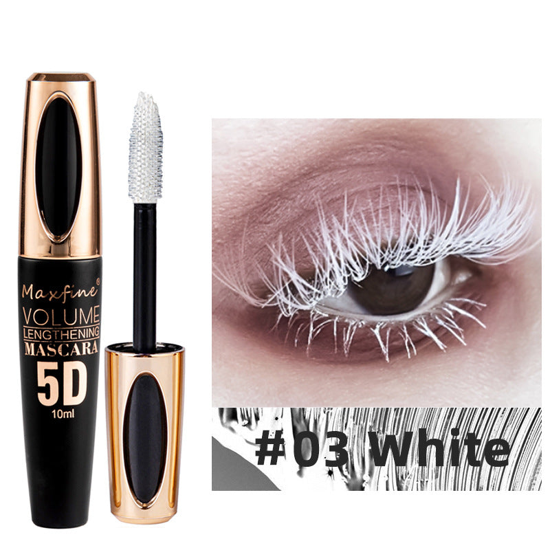 Silk Fiber Mascara Purple Brown Waterproof Slender Primer