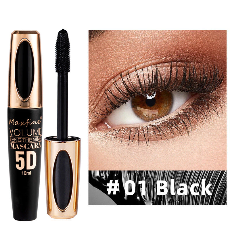 Silk Fiber Mascara Purple Brown Waterproof Slender Primer