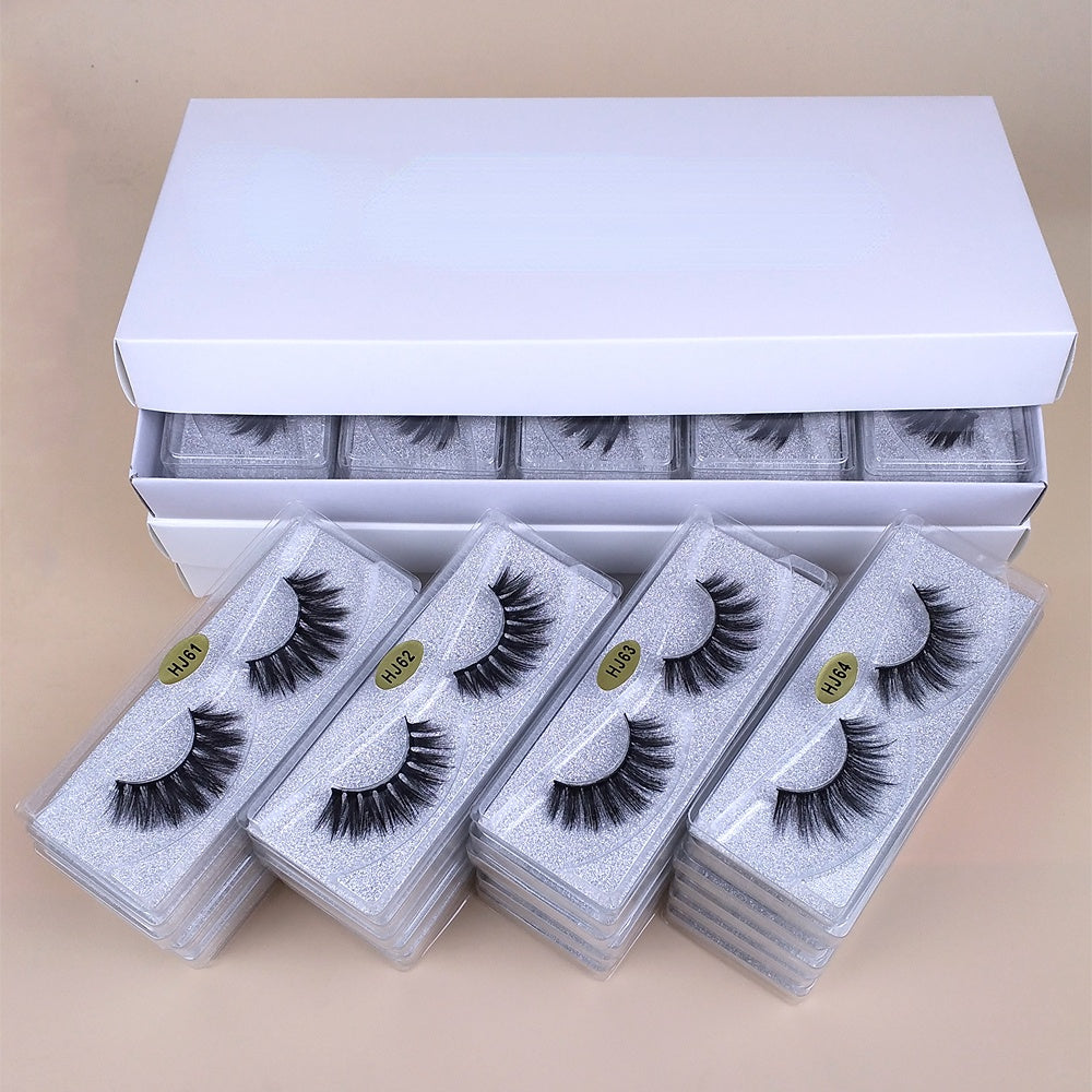 30 Pairs 3D Mink Lashes Fluffy Full False Eyelashes Pack Makeup Bulk