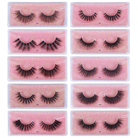 30 Pairs Fluffy 3D Mink Lashes - Long Lasting False Eyelashes