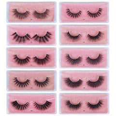 30 Pairs Fluffy 3D Mink Lashes - Long Lasting False Eyelashes