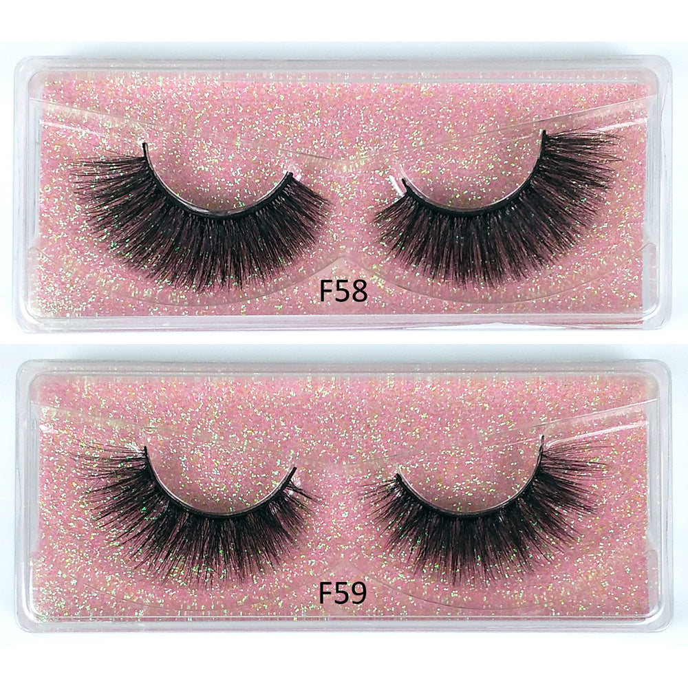 30 Pairs Fluffy 3D Mink Lashes - Long Lasting False Eyelashes