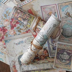 15sheets Large Size Retro Material Paper for Ballet Decoration DIY Tools