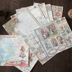 15sheets Large Size Retro Material Paper for Ballet Decoration DIY Tools