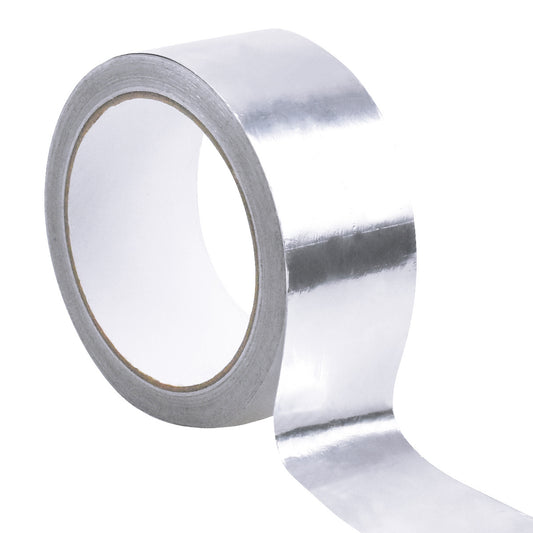 Aluminium Foil Tape 50mm x 20m Adhesive Insulation Waterproof Silver Repair Duct