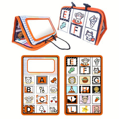 2pcs Interactive Foldable Time Mirror Toy Early Education Floor Game