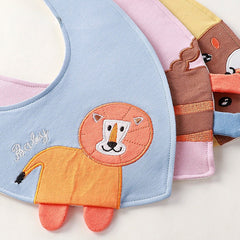 Baby Bib Soft Cotton Newborn Feeding Smock Infant Cartoon Bib