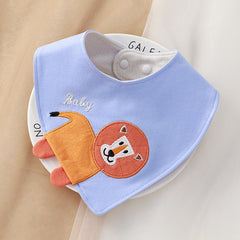 Baby Bib Soft Cotton Newborn Feeding Smock Infant Cartoon Bib