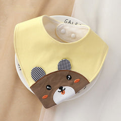 Baby Bib Soft Cotton Newborn Feeding Smock Infant Cartoon Bib