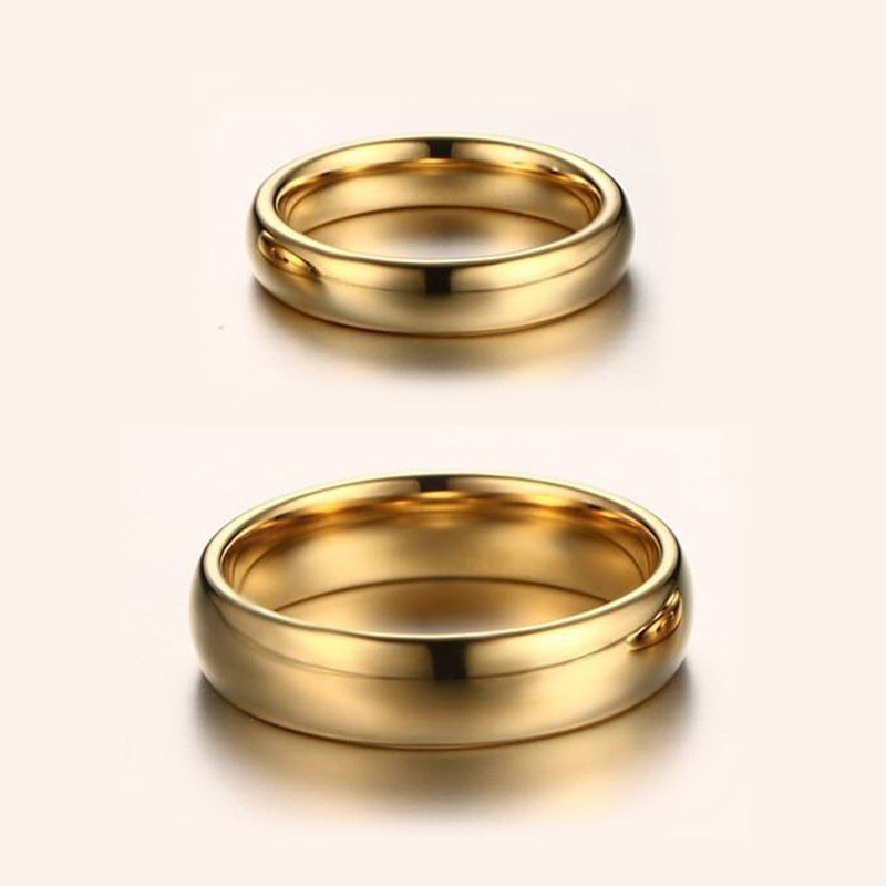 Engagement Wedding Ring 6mm Male 4mm Female Couple Style Ring