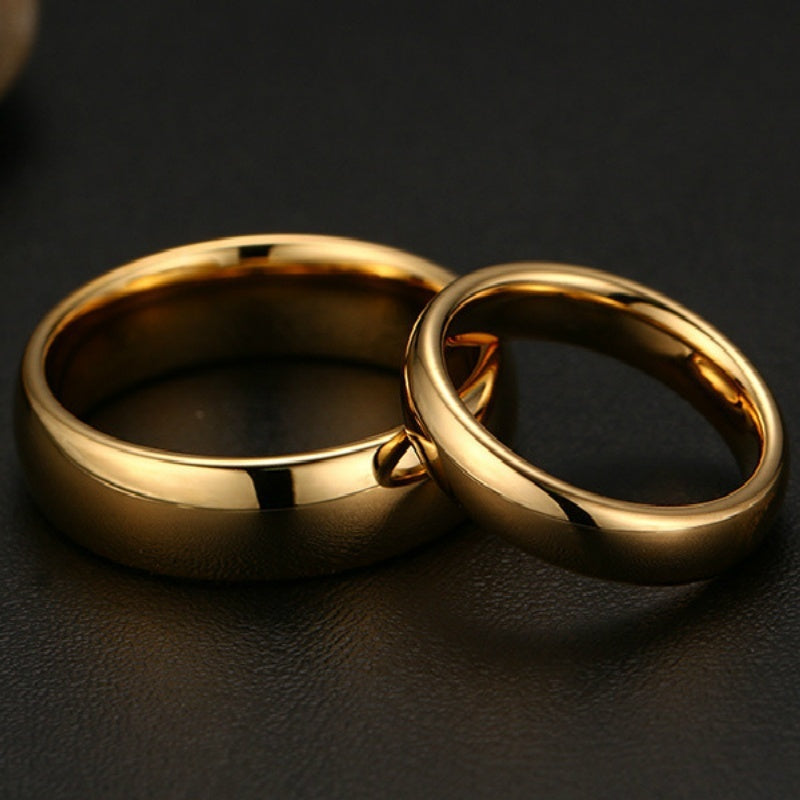 Engagement Wedding Ring 6mm Male 4mm Female Couple Style Ring