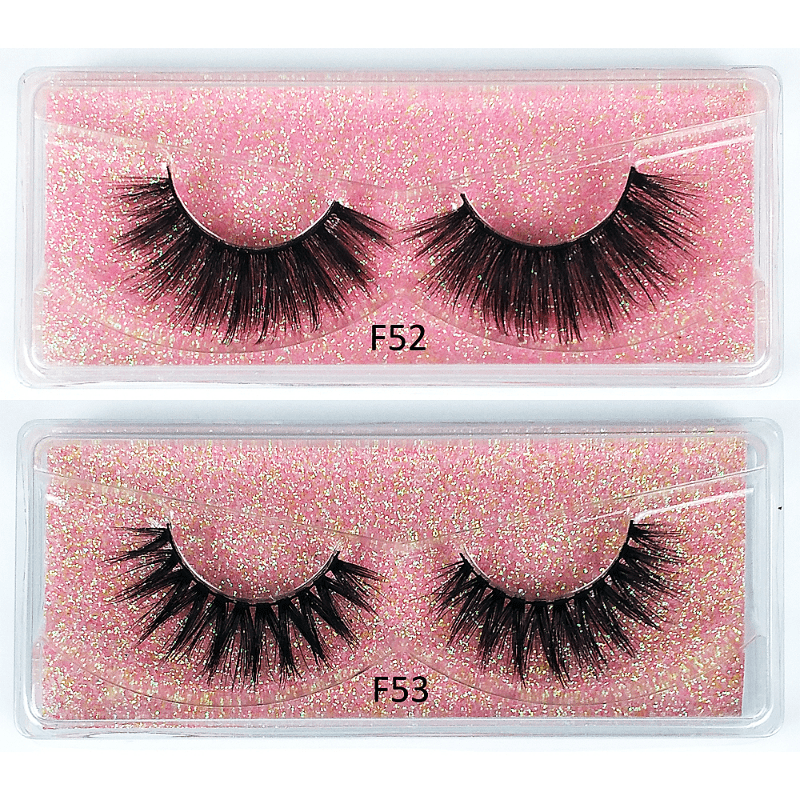 20 Pairs 3D Mink Lashes Soft Fluffy False Eyelashes - Natural Glamorous Look