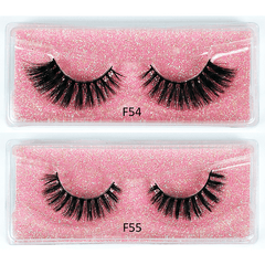 20 Pairs 3D Mink Lashes Soft Fluffy False Eyelashes - Natural Glamorous Look