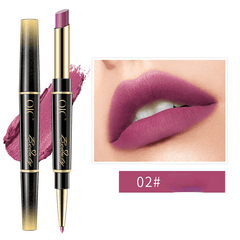 5-in-1 Lip Liner Lipstick Duo Matte Hydrating Double Ended Stick