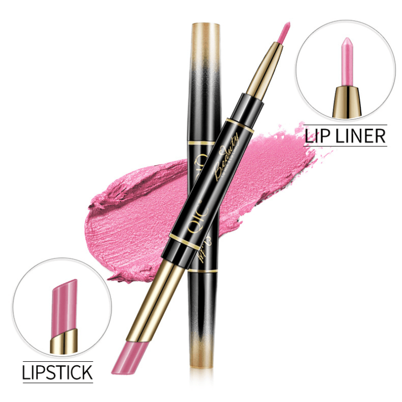 5-in-1 Lip Liner Lipstick Duo Matte Hydrating Double Ended Stick