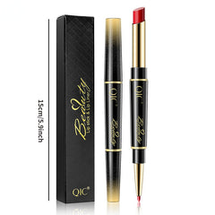 5-in-1 Lip Liner Lipstick Duo Matte Hydrating Double Ended Stick