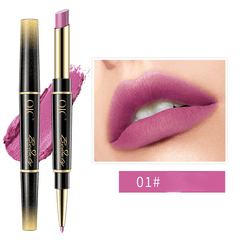 5-in-1 Lip Liner Lipstick Duo Matte Hydrating Double Ended Stick