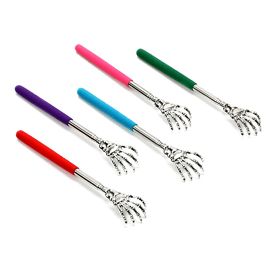 Retractable Back Scratcher Stainless Steel Horn Massager