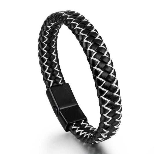 Vintage Cowhide Leather Multilayer Bracelet For Men