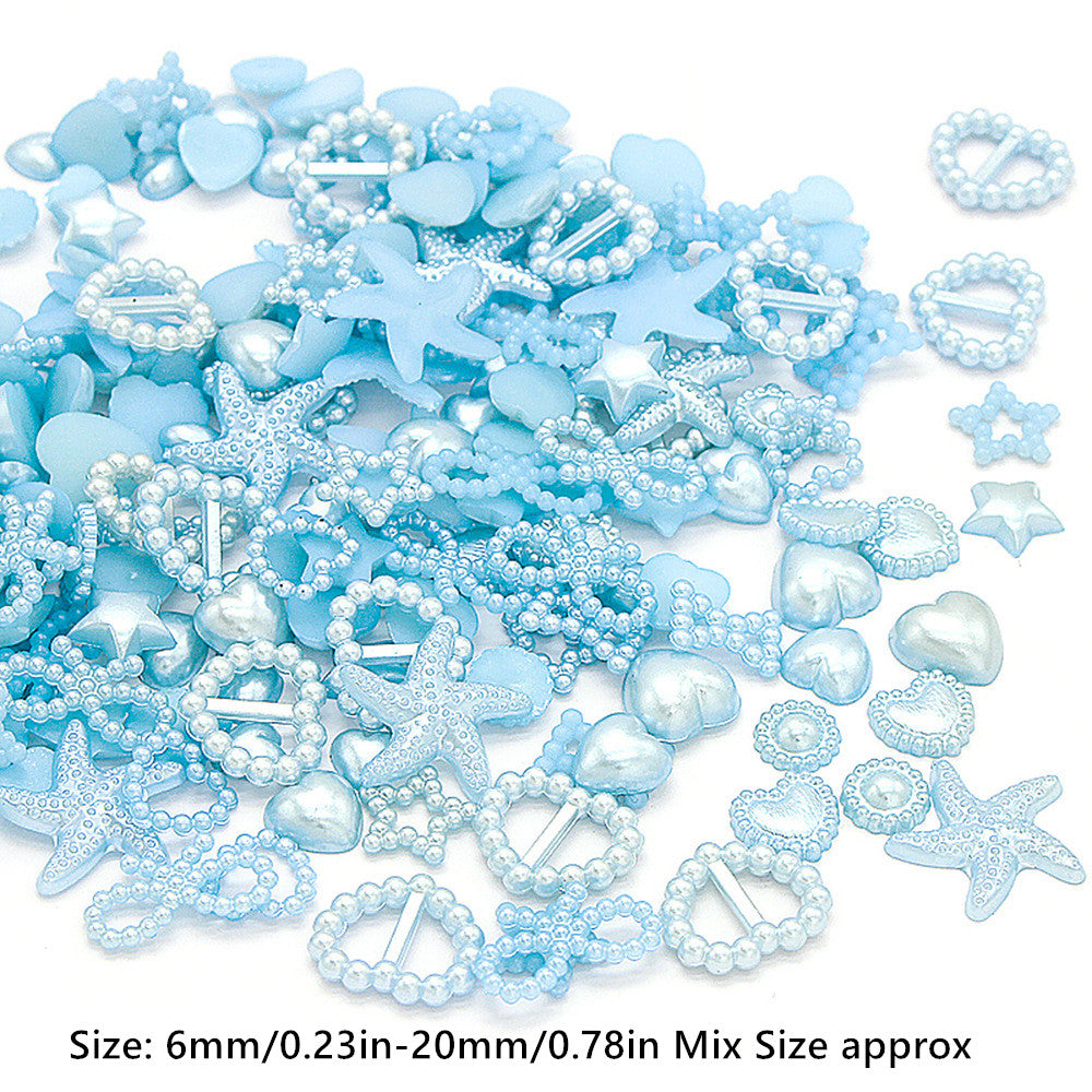 100pcs 6-20mm Beads Slime Charms Plastic Jewelry DIY Hair Accessories Y2K