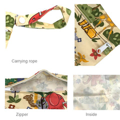 Waterproof Baby Diaper Bag Cartoon Wet Bag Baby Stroller Storage Bag