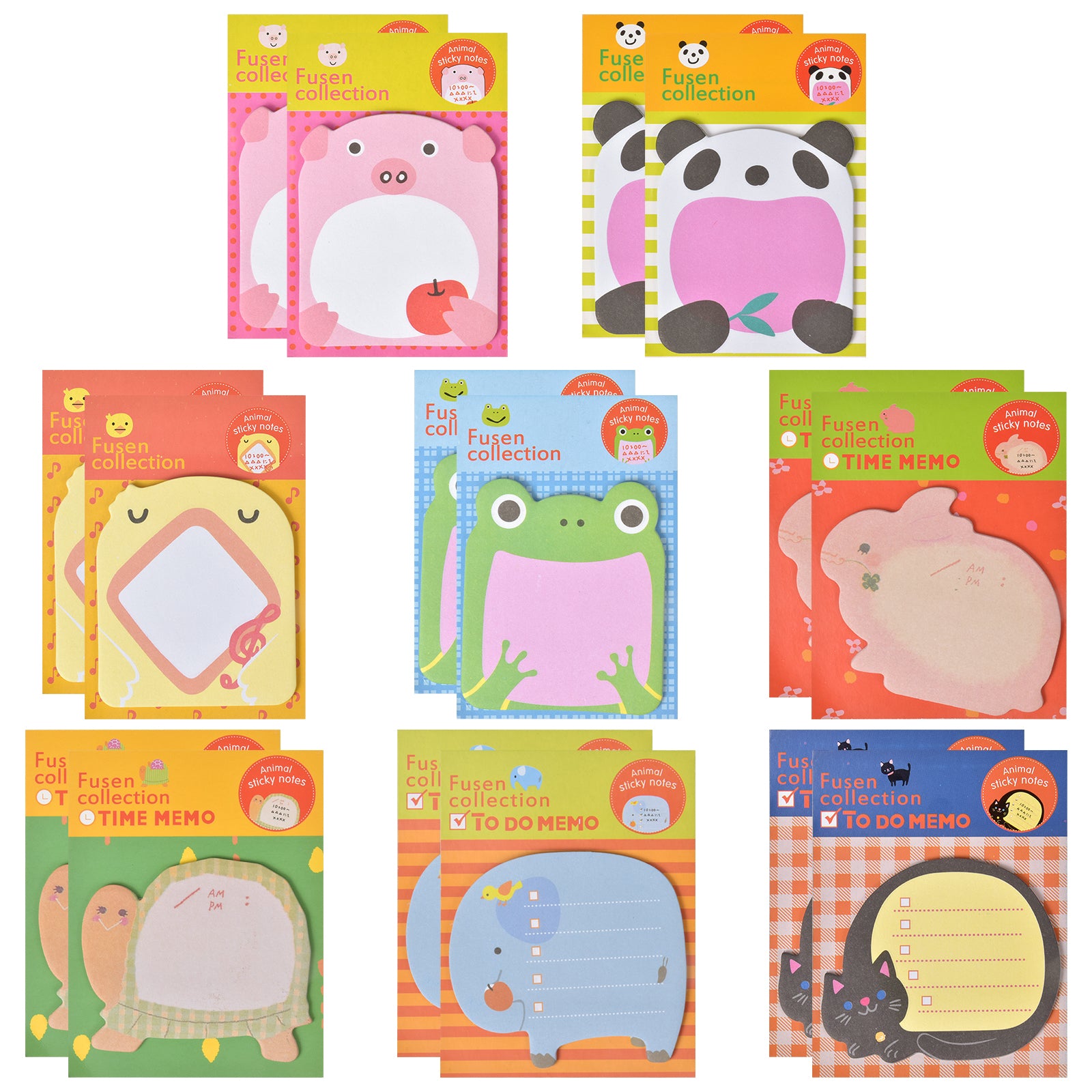 Animal Sticky Notes Pads 16 Pads 240 Sheets School Supplies