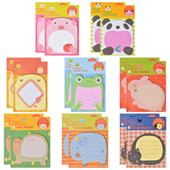 Animal Sticky Notes Pads 16 Pads 240 Sheets School Supplies