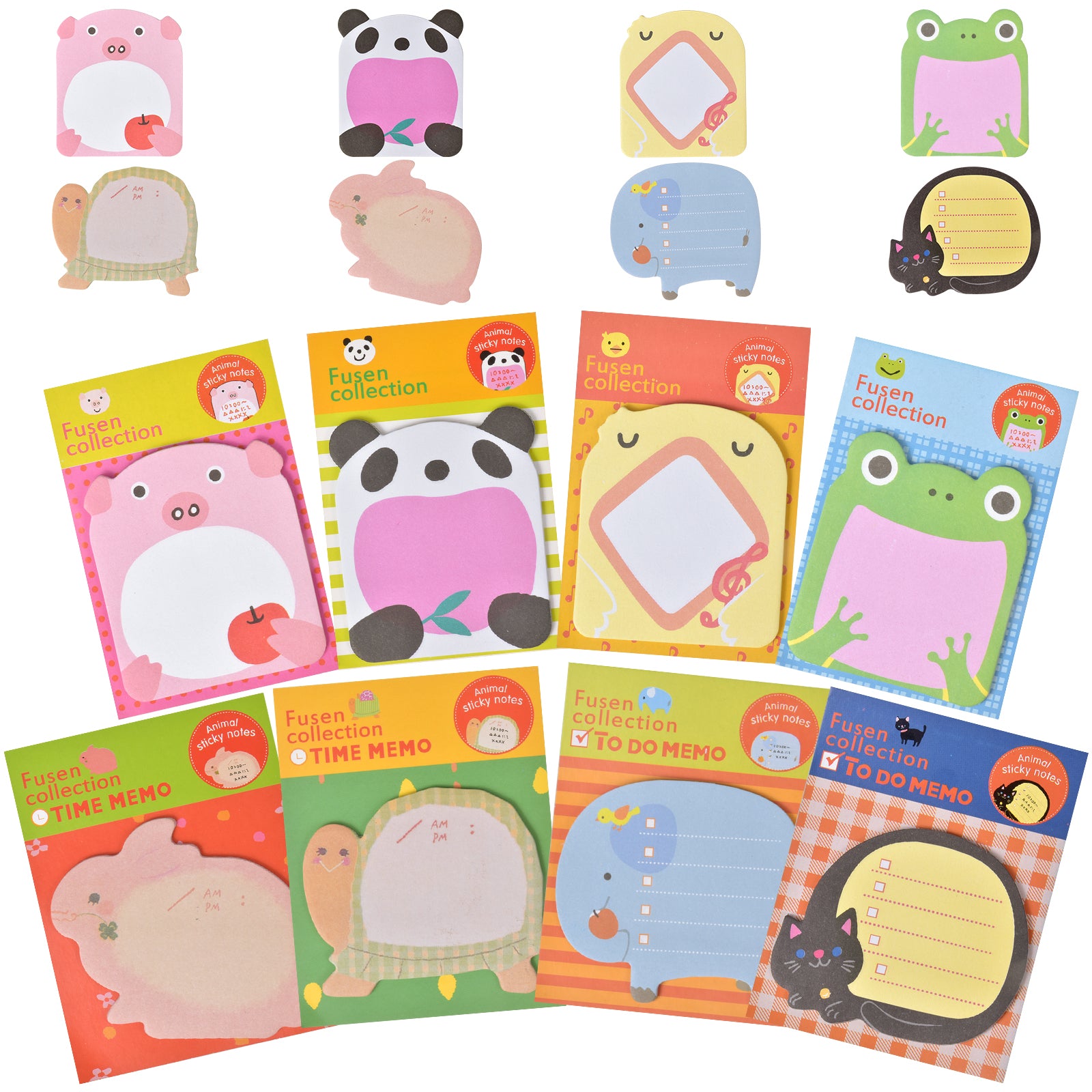 Animal Sticky Notes Pads 16 Pads 240 Sheets School Supplies