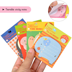Animal Sticky Notes Pads 16 Pads 240 Sheets School Supplies