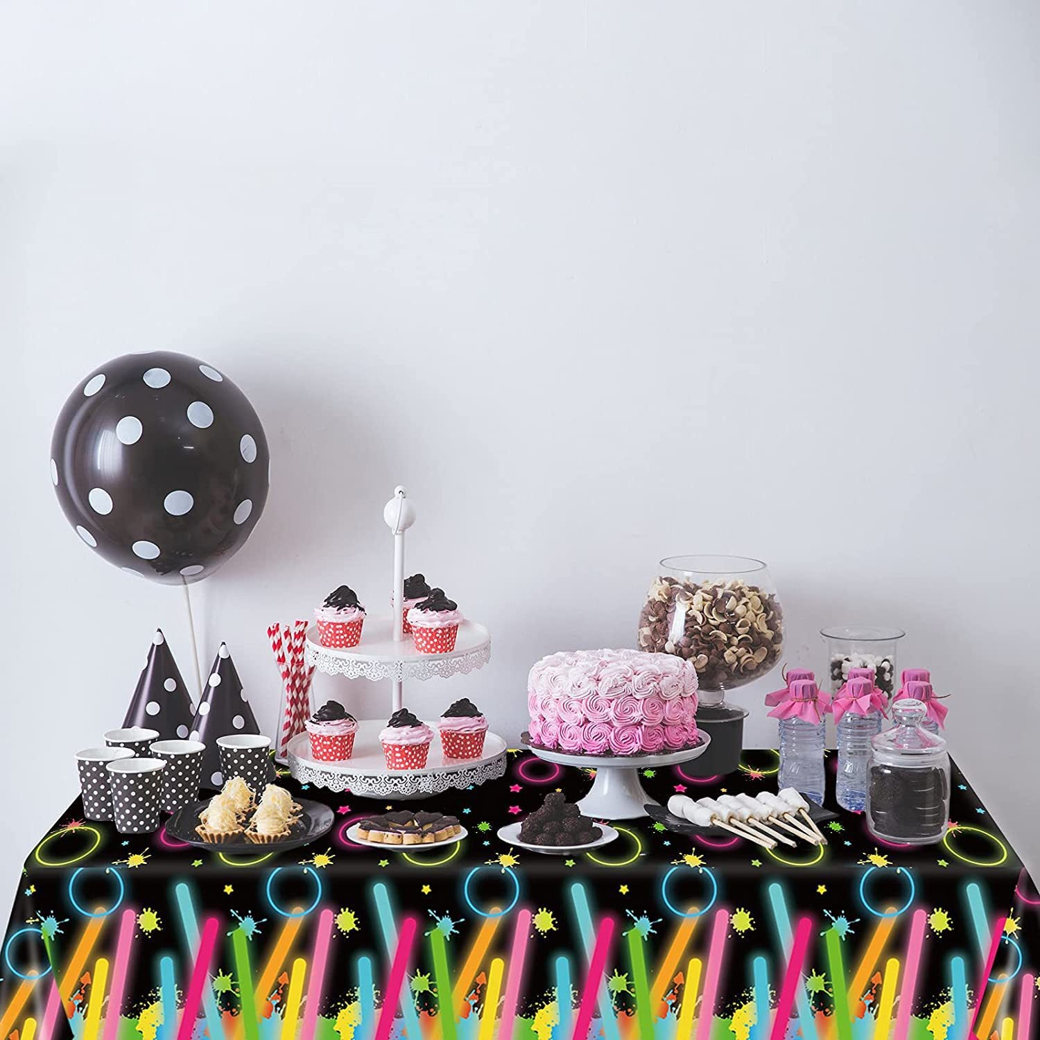 Neon Fluorescent Stick Tablecloths - Brighten Up Your Birthday Party!