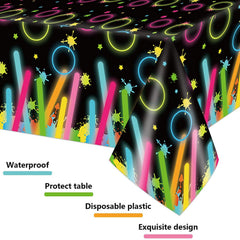 Neon Fluorescent Stick Tablecloths - Brighten Up Your Birthday Party!