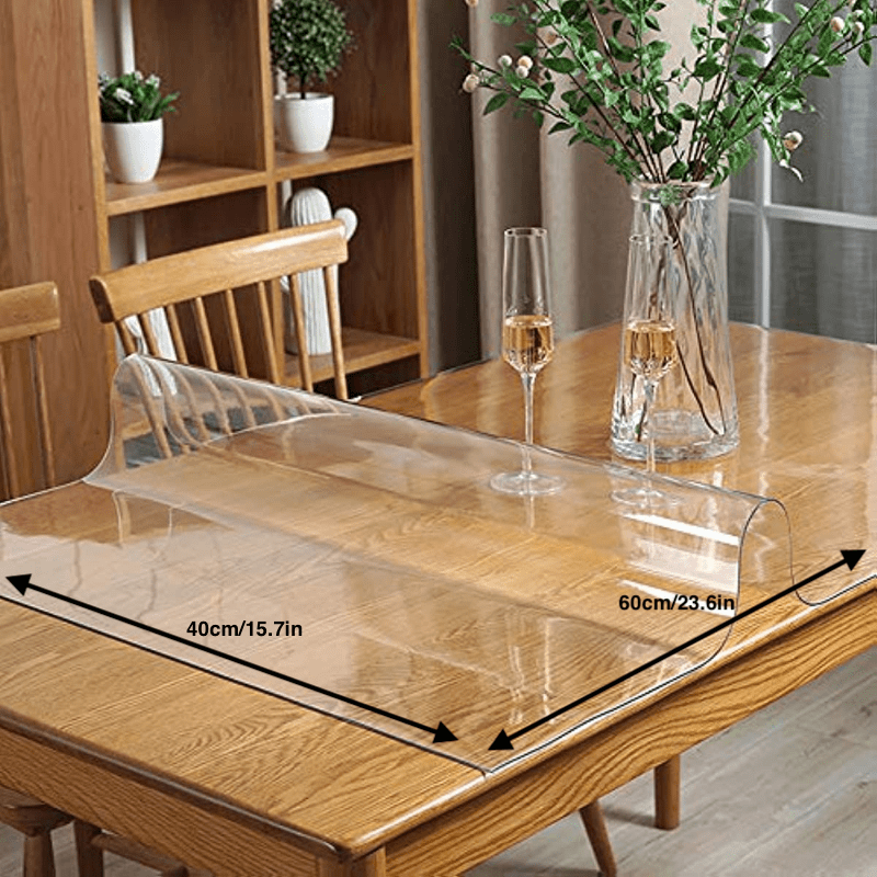 Clear PVC Table Protector Office Desk Blotter Mat Anti Scratch Transparent Cover