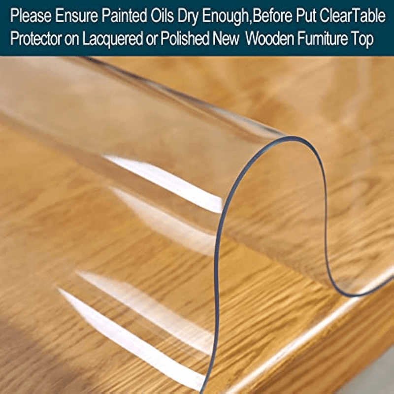 Clear PVC Table Protector Office Desk Blotter Mat Anti Scratch Transparent Cover