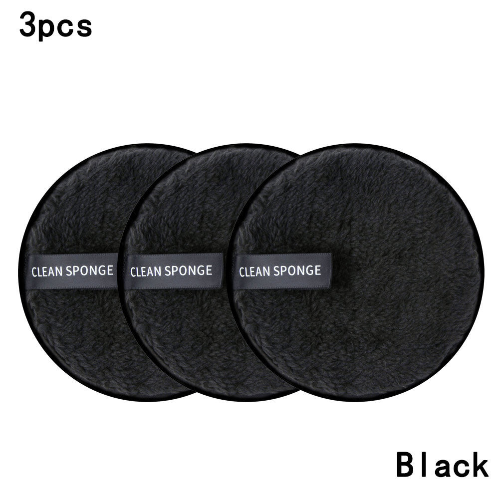 3PCS Reusable Makeup Remover Pads Soft Facial Cleaning Towels