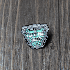 I Love You 3000 Metal Brooch