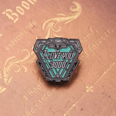 I Love You 3000 Metal Brooch