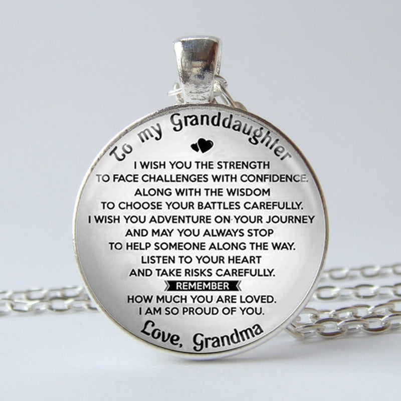 Time Gemstone Keychain for Granddaughter