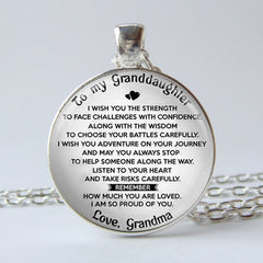 Time Gemstone Keychain for Granddaughter
