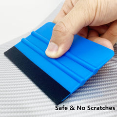 5pcs Vinyl Squeegee Tool Felt Edge Vinyl Scraper Graphic Decal Applicator Window