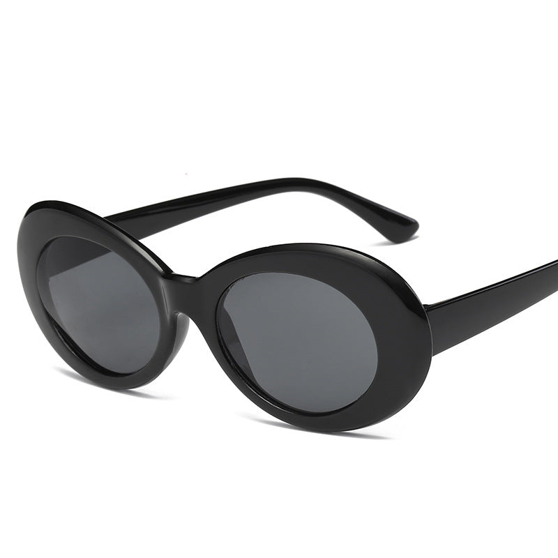 Small Oval Steampunk Sunglasses Women's Y2K Eyewear
