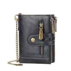 Men's RFID PU Leather Wallet Card Holder
