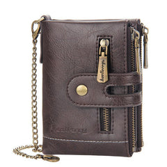 Men's RFID PU Leather Wallet Card Holder