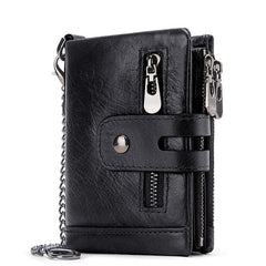 Men's RFID PU Leather Wallet Card Holder